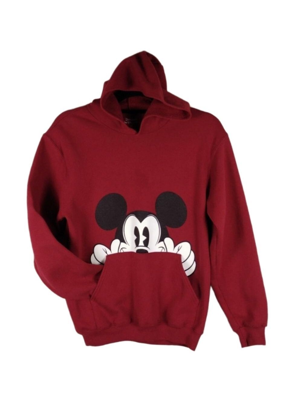 Disneyland Walt Disney World Red Mickey Mouse Theme Pull Over Hoodie Sweatshirt